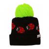 Wholesale Joblot Of 10 Toots Black Ladybugs Beanie Hats