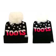 Wholesale Wholesale Joblot Of 10 Toots Ladies Pink Logo Pom Beanie Hat