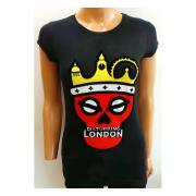 Wholesale Wholesale Joblot Of 20 Disturbing London Ladies Black Logo T-Shirts
