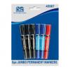 Pack Of 6 Jumbo Permanent Marker Pens