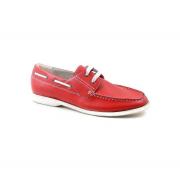 Wholesale Wholesale Job Lot Gucinari Mens Red Leather Casual Boat Shoe