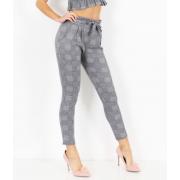 Wholesale Checked Paperbag Skinny Trousers