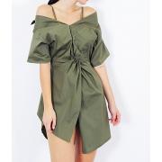 Wholesale Asymmetric Shirt Dress 