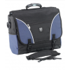 Falcon 17 Inch Laptop Briefcase In Black & Navy