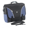 Falcon 17 Inch Laptop Briefcase In Black & Navy outdoors wholesale