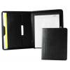 Falcon A4 Leather Conference Folder - Black