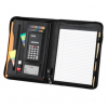 Falcon A4 Zippered Conference Folder With Calculator - Black