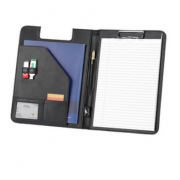 Wholesale Falcon A4 Clipboard PU Conference Folder - Black