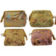Wholesale 20 Madame Posh Ladies Metallic Floral Cosmetic Bags 4Colours