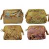 20 Madame Posh Ladies Metallic Floral Cosmetic Bags 4Colours