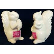 Wholesale 20 White Ozzy And Millo Squirrel Ornaments