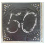 Wholesale 288 50th Birthday Napkins/Serviettes 16 Per Pack