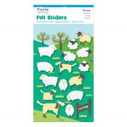 Wholesale Sheep Felt Stickers - Joblot Of 72 Packs