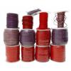 Joblot Of 1050m Of Red/Purple High Quality Round Leather wholesale textiles