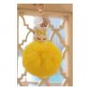 Fluufy Real Rabbit Fur Pompoms key chains wholesale