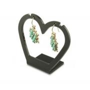 Wholesale Heart Shaped Earring Holder. Clear
