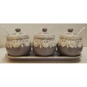 Wholesale One Off Joblot Of 10 Madame Posh Grey Kitchen Containers
