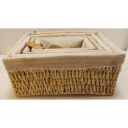 Wholesale Wholesale Joblot Of 16 Madame Posh Cream White Basket
