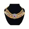 Wholesale Egyptian Design Gold Rhinestone Statement Necklace