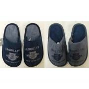 Wholesale One Off Joblot Of 24 Slumberzzz Boys Brooklyn Slippers Navy 
