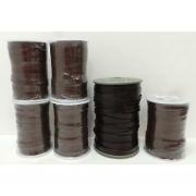 Wholesale Joblot Of 175m Of Dark Brown High Quality Flat Leather Cords