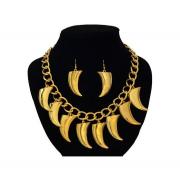 Wholesale Wholesale Gold Tooth Necklace And Earrings Set - Celebrity