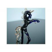 Wholesale Dark Blue Glass Unicorn Figurines