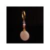 Rose Quartz Key Chain With Amethyst And Carnelian