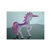 Standing Pink Frosted Glass Unicorn Figurines