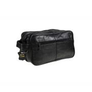 Wholesale JOB LOT Genuine Real Leather Mens Wash Bag / Gym Bag