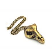 Wholesale Wholesale Raven Bird Skull Pendant Necklace