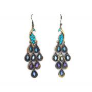 Wholesale Wholesale 10 PCS Dangly Peacock Earrings