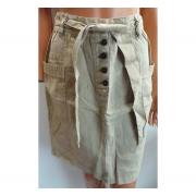 Wholesale Wholesale Joblot Of 10 Mango Natural Linen Skirts With Belt 