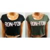 One Off Joblot Of 20 Amy Gee Ladies Bon-Ton Crop Tops Green