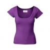 Ladies Purple Organic T-shirt, Designer Kelly Hoppen