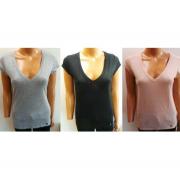 Wholesale One Off Joblot Of 30 Amy Gee Ladies V-Neck T-Shirts 3 Colour