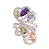 Wholesale Joblot Of 5 Phoenix Jayy Multi Dazzle Silver Rings