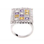 Wholesale Wholesale Joblot Of 5 Phoenix Jayy Square Maze Silver Rings