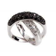Wholesale Wholesale Joblot Of 5 Phoenix Jayy Black & White Twin Rings 