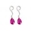 One Off Joblot Of 12 Phoenix Jayy Claret Drop Silver Earring