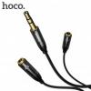 HOCO Audio Cable 3.5mm Jack Microphone Splitter Cable wholesale