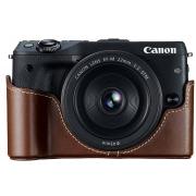 Wholesale Canon EOS M3 Compact System Camera With 15-45mm Lens And Canon EH27-CJ Jacket In Brown