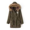Thick Hooded Cotton Suede Women's Coats wholesale