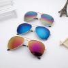 Bright Resin Lens Metal Framed Unisex Sunglasses wholesale
