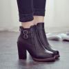 Retro Style Thick Buckle Women's Boots wholesale