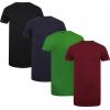 Mens Longline Short Sleeve High Quality Cotton T-Shirt Plain wholesale