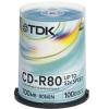 TDK CD-R80 Recordable Discs (100 Spindle Pack)