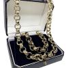 Unique Large Patterned Gold Filled Belcher Chain & Bracelet wholesale