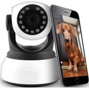 Wholesale ElectriQ HD 720p Wi Fi Pet Monitoring Pan Tilt Zoom Camera With 2-way Audio