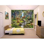 Wholesale Animals Of The Forest Wall Mural 